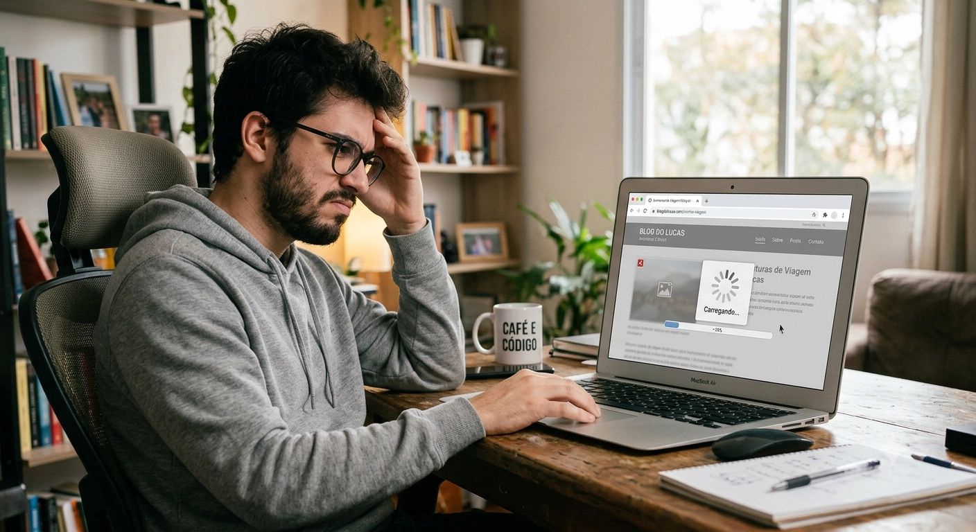 Site lento: o erro que afasta clientes e irrita o Google